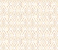 Abstract geometric simple monochrome seamless pattern with diagonal hexagonal lattice minimal colors